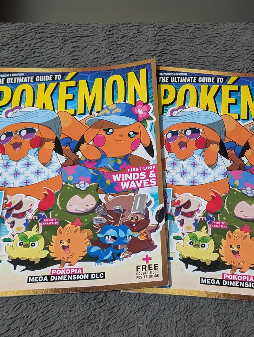 (2) Pokemon Winds & Waves Magazine Guides
